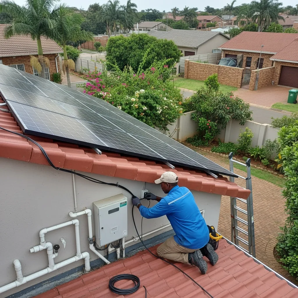 Electrician at work on a recent job in Durban — project 5