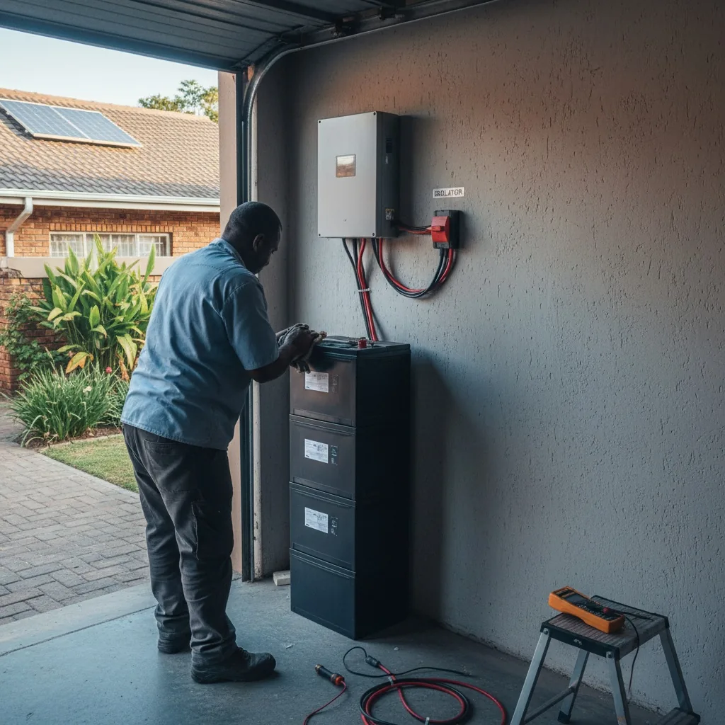 Electrician at work on a recent job in Durban — project 6