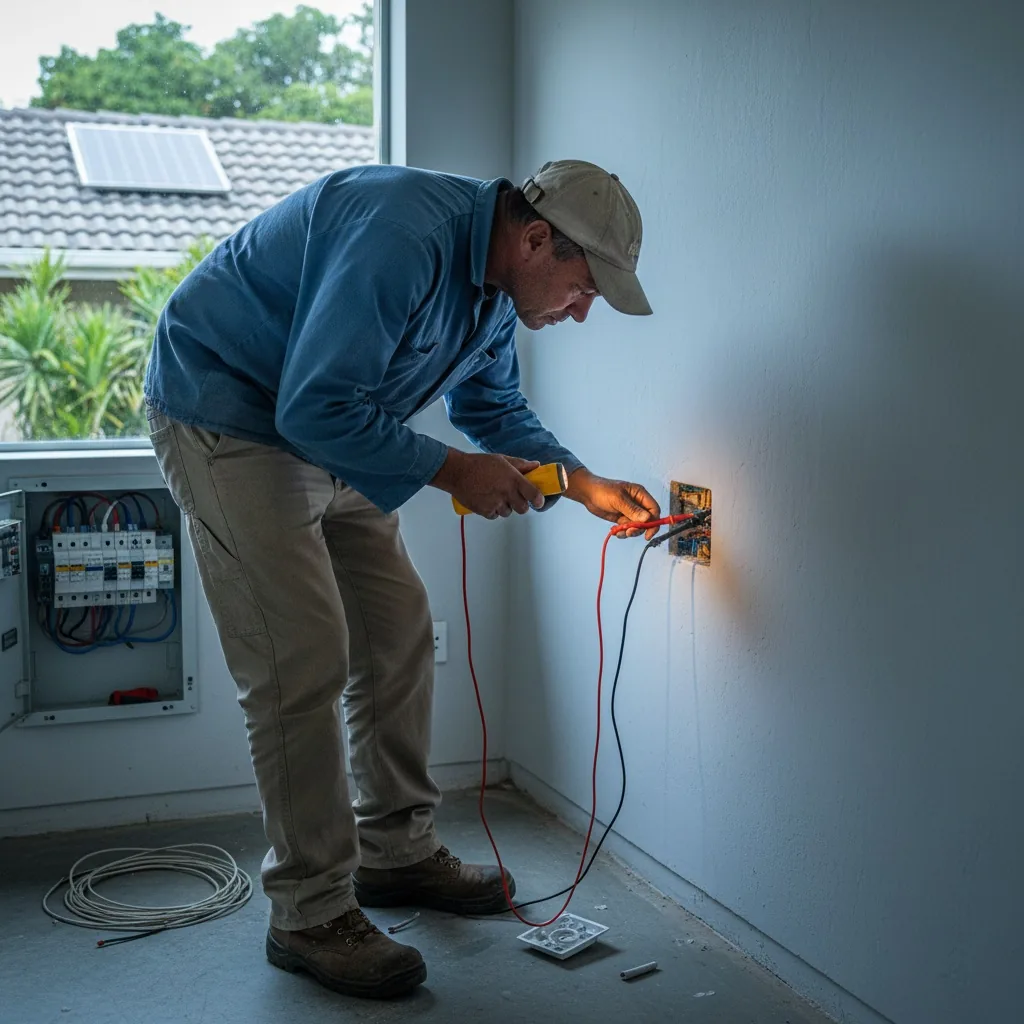 Electrician at work on a recent job in Durban — project 7
